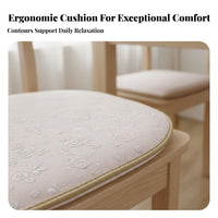 Wear-Resistant Horseshoe Shaped Chair Cushion Minimalist Design U-Shaped Dining Chair Cushion All-Season Use for Kitchen, Office