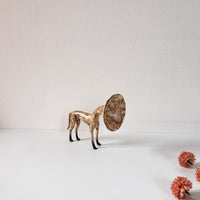 Abstract Luxury Trumpet Dog Figurine Sculpture for Home Decor