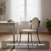 Round Back Chair Designer Design Indoor Furniture Minimalist Design for Showroom