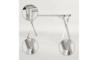 Foldable Clothes Drying Rack Freestanding Laundry Drying Rack Rust-Resistant Clothes Airer Portable for Balcony
