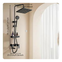 High-pressure rainfall showerhead.