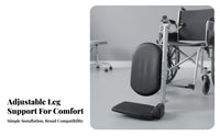 Padded Cushion Wheelchair Leg Rest Easy to Install Elevating Legrest Enhanced Comfort Wheelchair Leg Support Bracket Sturdy Construction for People with Disabilities, Elderly, Caregivers, Nursing Homes, Rehabilitation Centers, Home Use