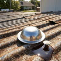 50 Pieces Metal Roof Screw Caps Sleek Metal Roof Screw Covers Weather-Resistant Reflective for Roofers