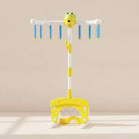 Kids Sports Training Station Adjustable-Height Reaction Training Stand Play Stand with Hanging Sticks Multi-Game for Toddlers