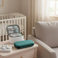 Hard Shell Fetal Monitor Pouch Portable EVA Medical Device Holder Zipper Closure