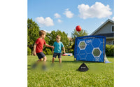 Two-Use Training Goal Hexagon Pattern Foldable Training Goal Sports Equipment Printed Numbers Ground Stakes