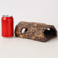 Leopard Gecko Shelter, Aquarium Ornament, Hideout, Cave-Type Shelter, Tank Hideout, Ceramic, Brown, Beige