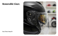 Quick Release Buckle 3/4 Motorcycle Helmet Removable and Washable Liner 3/4 Uncovered Face Helmet Lightweight Safeguarding Headwear Glasses Friendly for Men, Women, Commuting, Street Riding