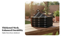 Block High Density Shade Mesh Heat Insulating Heavy Duty Sunshade Net Tear & Wear Resistant Black Sunblock Material Water Permeable for Garden, Balcony, Greenhouse