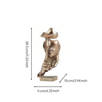 Decorative Sculpture Sculpted Bronze Figurine Modern for Bookshelf, Homeowners
