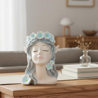 Flower Fairy Vase European Design Fairy Head Vase Creative Design for Entryway