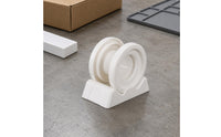 Tear-off Tape Base Built-in Buckle Office Supply White Desk Accessory