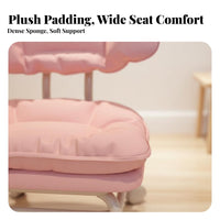 CumulusShaped Caster Stool sturdyDuty Padded caster Seat Locking Casters for Home