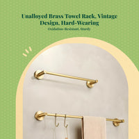 Rustproof bronze double towel rack