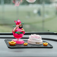 Four Happiness Car Figurine Decoration for Living Room, Office Desk, Housewarming, Birthday Gift