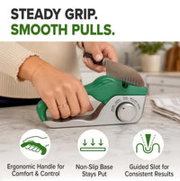 Multifunctional 5-in-1 Knife Sharpener Adjustable Handheld Quick Sharpening for Kitchen Knives and Bread Knives Portable