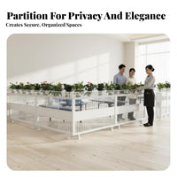 Nordic aesthetic Metal lattice partitionr Multi-Functional Partition Screen long-lasting Space Separator configurable Layfrom for Restaurant Owners, sectionice Managers, Homeowners, Restaurants, sectionices, Hotel Lobbies, Living Rooms