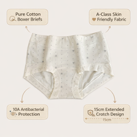 Womens Pants Multipack Boxers Underwear with Extended Gusset Coverage, Breathable Loungewear for Under Dress Shorts