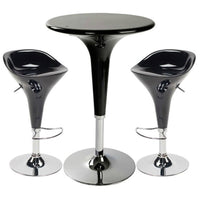Adjustable Height Bistro Table for Cafe, Bar, or Home Balcony - Round Coffee & Negotiation Table