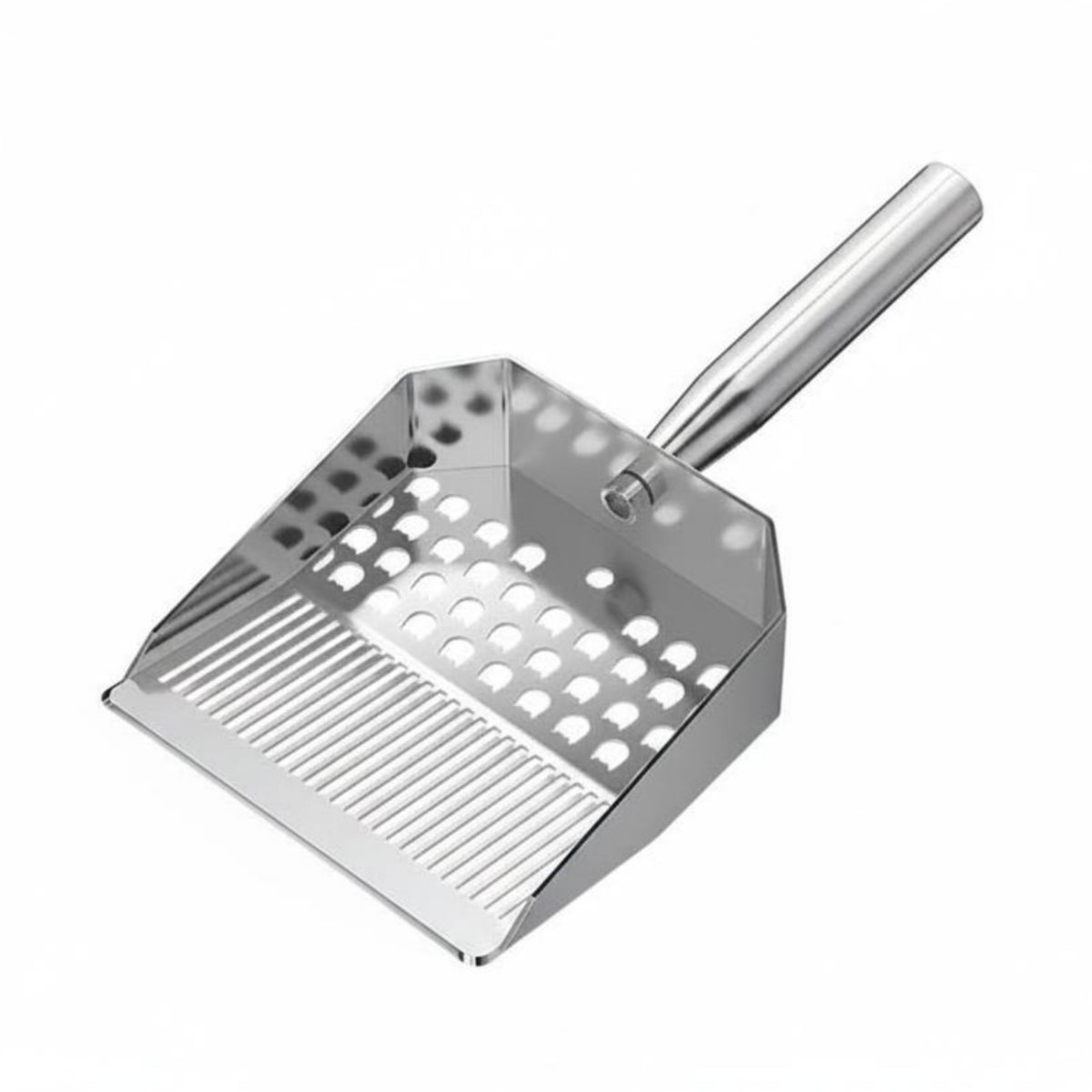 Cat Waste Sifter Short Handle Sifting Ladle Shiny Finish Cat Litter Sifter