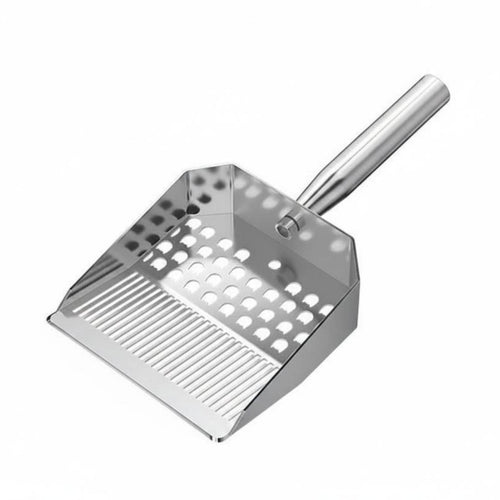 Cat Waste Sifter Short Handle Sifting Ladle Shiny Finish Cat Litter Sifter