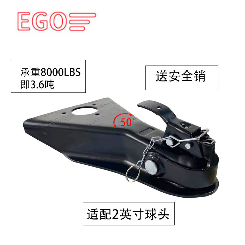 8000 lbs A-Frame Trailer Coupler Cover with 2-Inch Ball