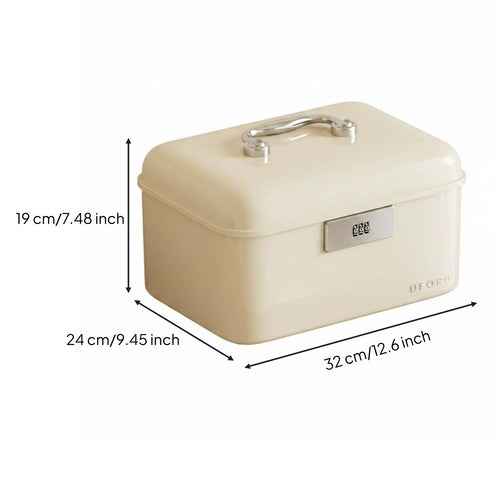 Combination Lock Box Heavy Duty Portable Security Box Childproof for Car, Office