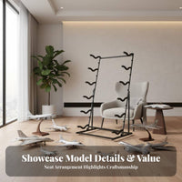Adjustable RC Plane Storage Rack Space Saving RC Airplane Storage Rack High Load Capacity Model Airplane Display Stand Heavy-Duty Construction for Hobbyists, Indoor, Hobby Room, Showroom, Garage