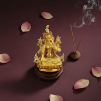 Alloy Buddha Statue Collectible Small Tibetan Buddha Statue House Decoration Intricate Designs for Home Altar, Shelf Display