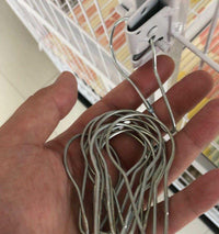 宠物笼专用插销锁 笼具挂钩 笼子锁扣挂锁防宠物跑12个一套不锈钢 混色宠物笼挂钩12个 均码