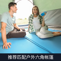 Hexagonal Self-Inflating Camping Mat for Outdoor Tent, Thickened Moisture-Proof Sleeping Pad