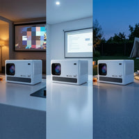 5G Mini Display Device 4K Supported Portable Display Device Compact Portable Cinema Built-in Speakers for Movie Nights