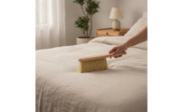 Bed Brush with Wooden Handle Dense Bristles Bed Brush Versatile Duster for Bedroom, Home