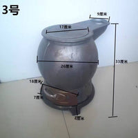 取暖炉火炉铸铁取暖家用烧柴室内农村烧煤两用炉子养殖炮弹煤炭.