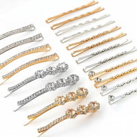 Simple Hair Pins for Women, Electroplated Design, for Bridal Hairstyle and Side Bangs