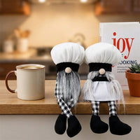 Easter Chef-Style Stuffed Gnome Doll, Handmade, Featuring the Appearance of a Faceless Baker Gnome Handicraft, a Faceless Elf Doll, Suitable as a Gift, Suitable for Chefs to Use, and Can Be Placed on a Tiered Tray
