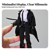Doll Trench Coat Long Sleeves Knee Length BJD Trench Coat