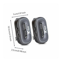 100 Feet Transmission Transfer Range Guitar Transmitter Receiver 5.8GHz Band Wireless Guitar System Ultra-Low Latency Wireless Instrument Audio System Removable Battery for Guitarists, Bassists, Musicians, Stage Performance, Practice, Studio Recording