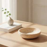 Decorative Bowl Artisanal Rustic Centerpiece Bowl Minimalist Catchall Tray for Coffee Table