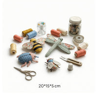 Patchwork Sewing Kit Nature-Themed Textile Craft Kit Slow Stitching for Weekend Crafting