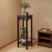 Display Stand with Shelf Slatted Furniture Solid Wood for Living Room, Balcony