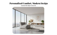 Minimalist Design Upholstered Floor Block adaptable Configuration configurable Sofa Small Space accommodating Living Room Furniture puffyLike Comfort for Apartment Dwellers, Homeowners, Young Adults, Lounge Area