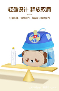 儿童蘑菇书包卡通二合一包包宝宝外出游玩男女童双肩潜水料幼儿园