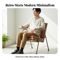 Upholstered Metal Frame Armchair Utilitarian & Design Upholstered 2-Seater Sofa Retro Design Long-Lasting Construction