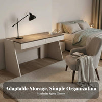 Desk with Integrated Drawers Minimalist Design Desk with Drawers Ample Storage Space Multi-Functional for Professionals, Bedroom