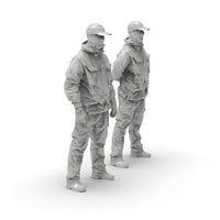 1/72特种兵1/64特种部队1/35白模摆件微缩素体微型兵人3D打印模型