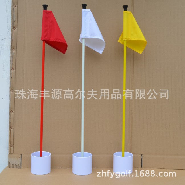 Golf Putting Green Flagstick and Hole Cup Set for Practice