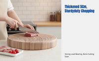 Rosewood Cutting Board, Durable Antibacterial Wood Chopping Board, Thick Whole Wood Butcher Block for Home & Commercial Kitchens