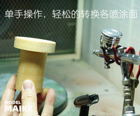 MAIKE模型喷涂上色手拿持支架拼装制作手涂绘用制木质工具支座