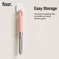 Multi-Purpose Kitchen Tool, Peeling Fruits and Vegetables with Julienne Function, Stainless Steel Blade, Ergonomic Non-Slip Grip